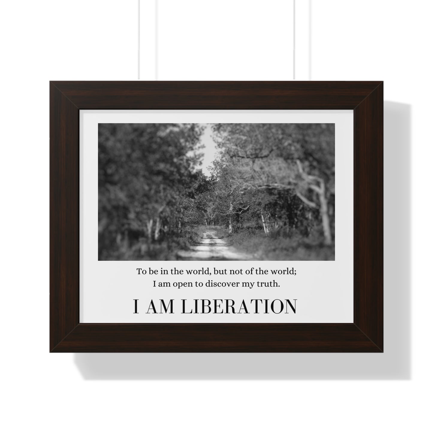 "I Am Liberation" Framed Horizontal Poster