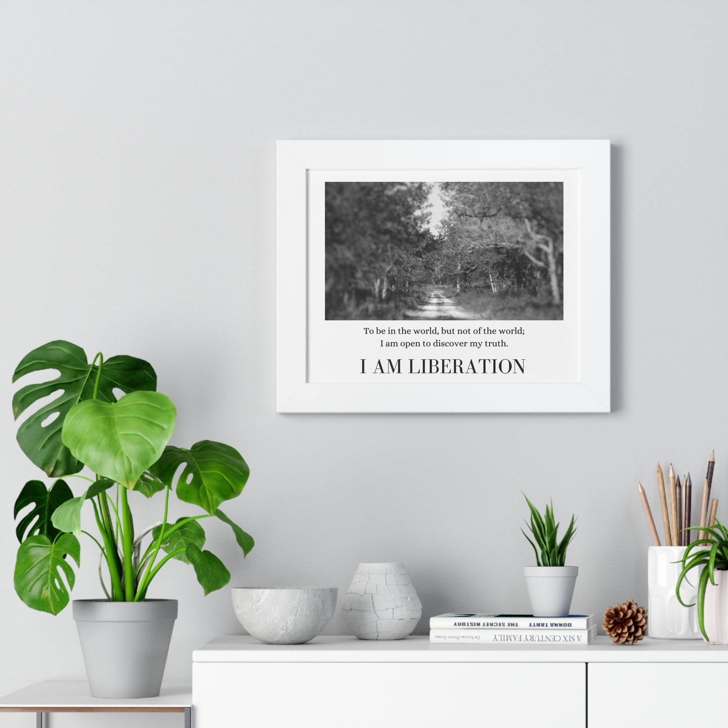 "I Am Liberation" Framed Horizontal Poster