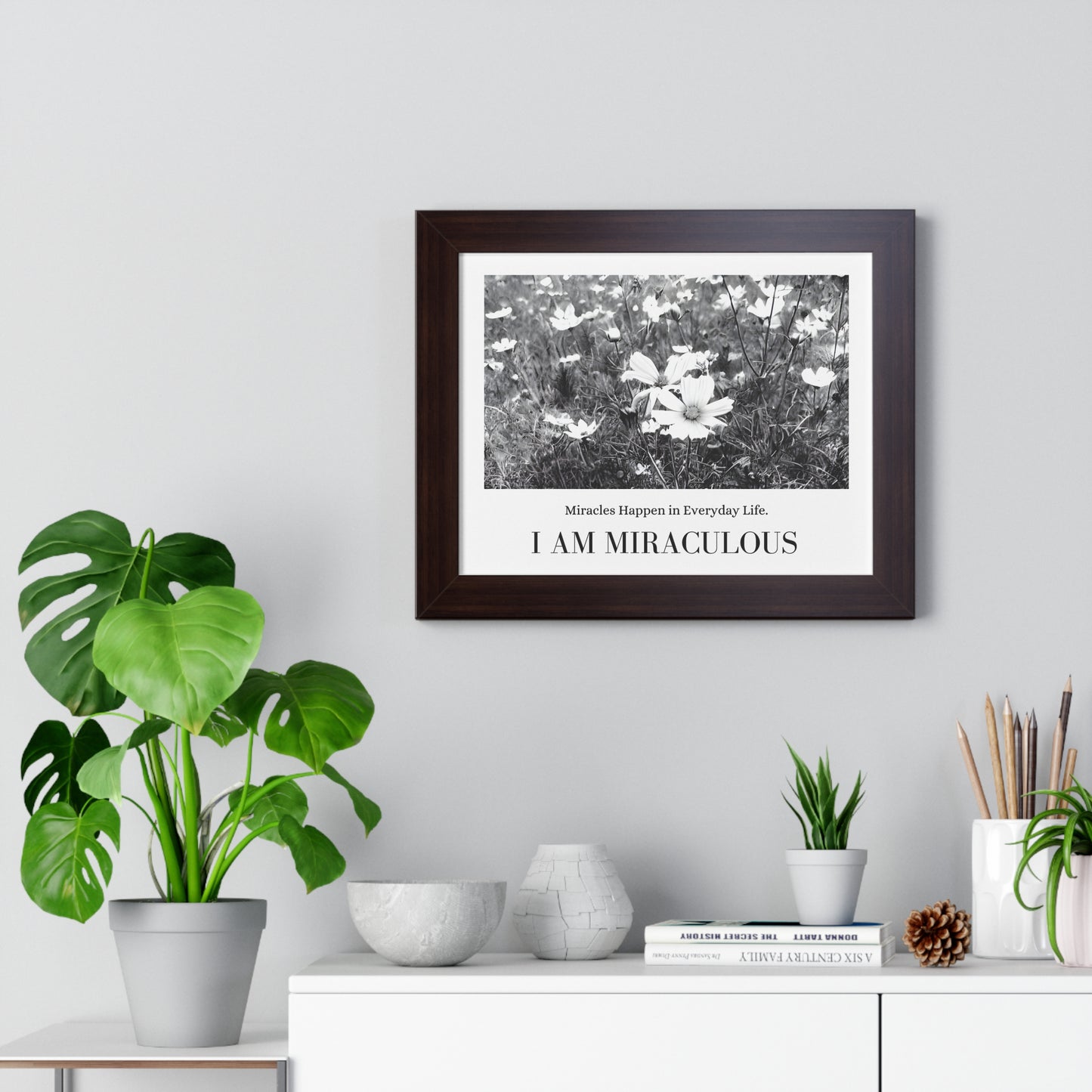 "I Am Miraculous" Framed Horizontal Poster