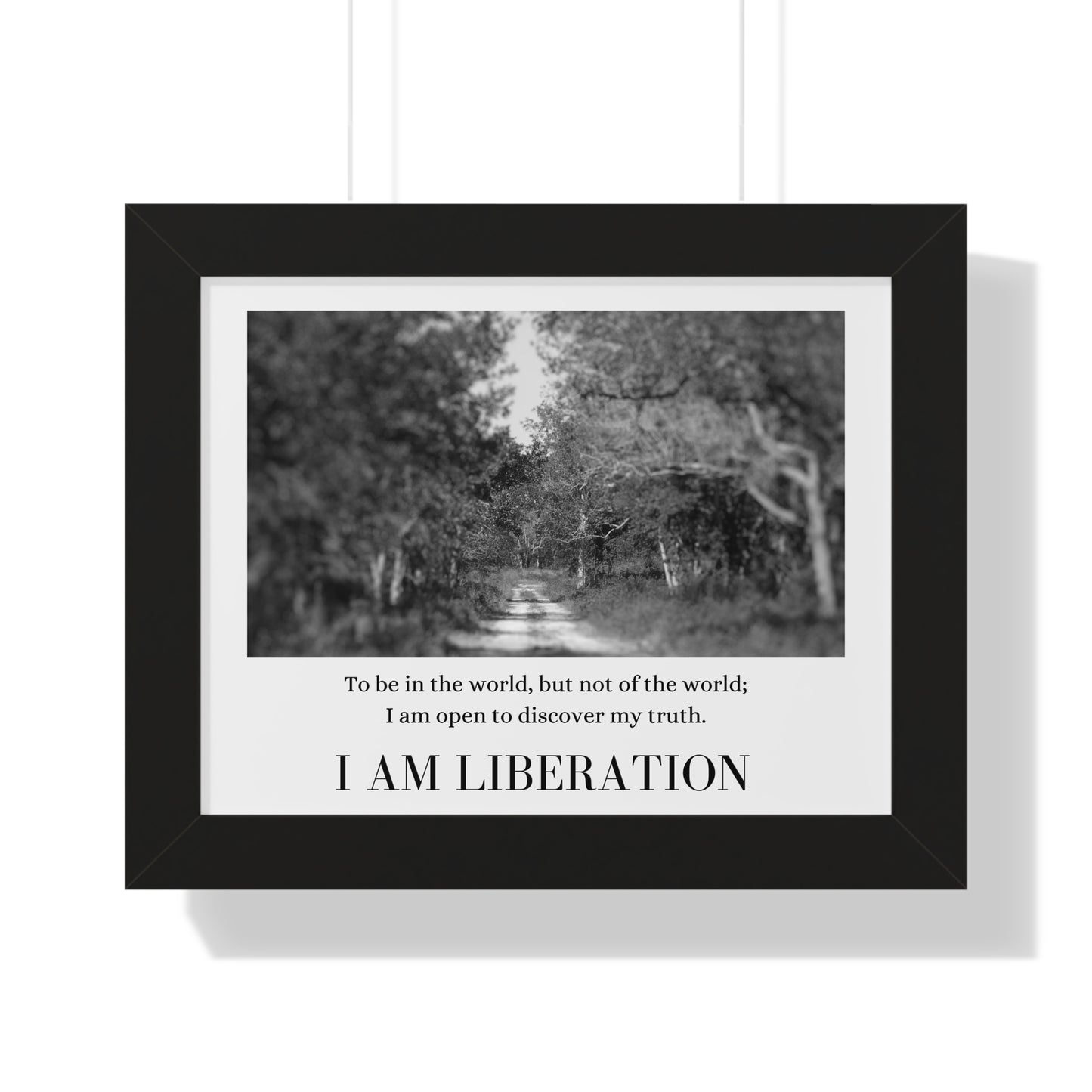 "I Am Liberation" Framed Horizontal Poster