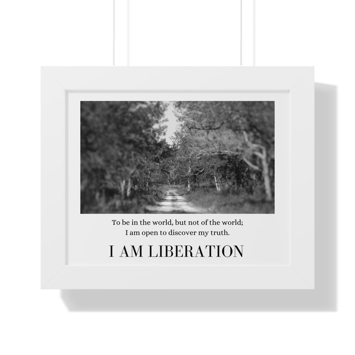 "I Am Liberation" Framed Horizontal Poster