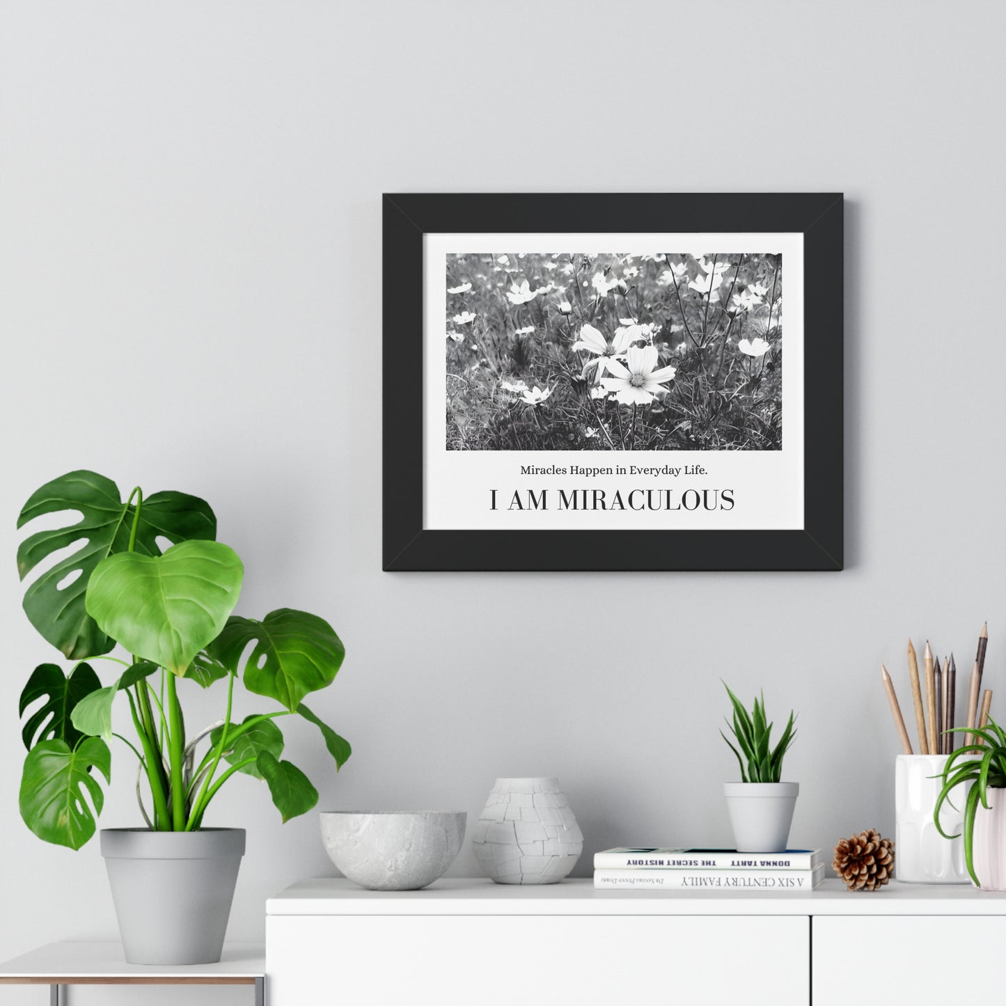 "I Am Miraculous" Framed Horizontal Poster