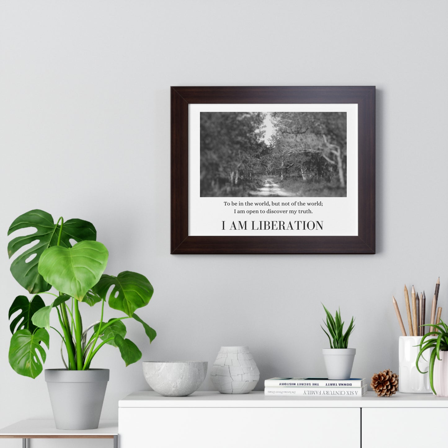 "I Am Liberation" Framed Horizontal Poster