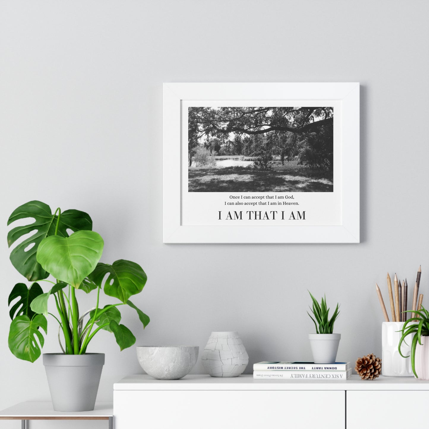 "I Am That I Am" Framed Horizontal Poster
