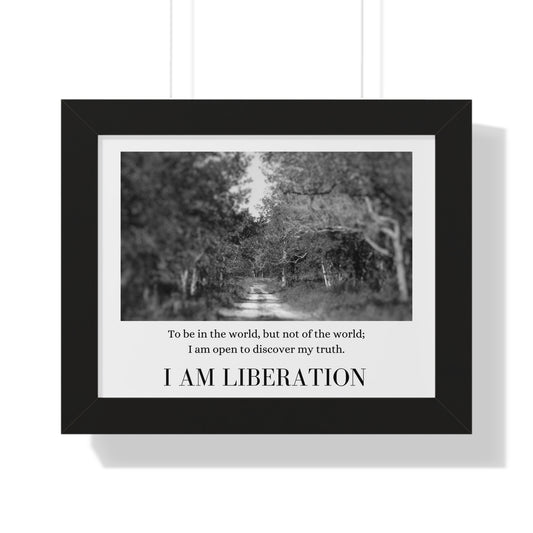 "I Am Liberation" Framed Horizontal Poster